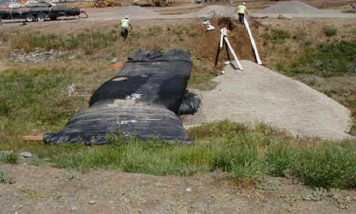 Canal Crossing for Bridge Repair Brentwood, CA 2002