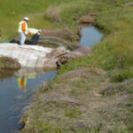 Canal Crossing for Bridge Repair Brentwood, CA 2002