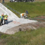 Canal Crossing for Bridge Repair Brentwood, CA 2002