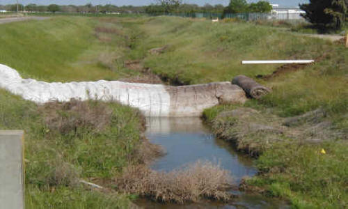 Canal Crossing for Bridge Repair Brentwood, CA 2002