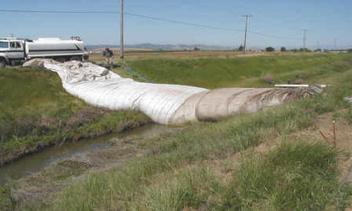 Canal Crossing for Bridge Repair Brentwood, CA 2002