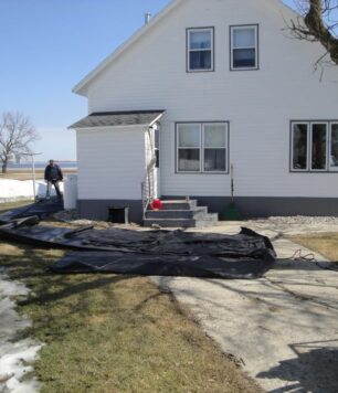 Residential Flood Control, Campbell MN 2011