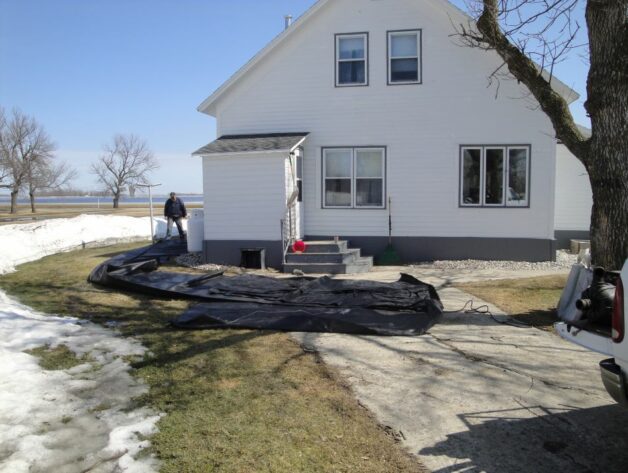 Residential Flood Control, Campbell MN 2011