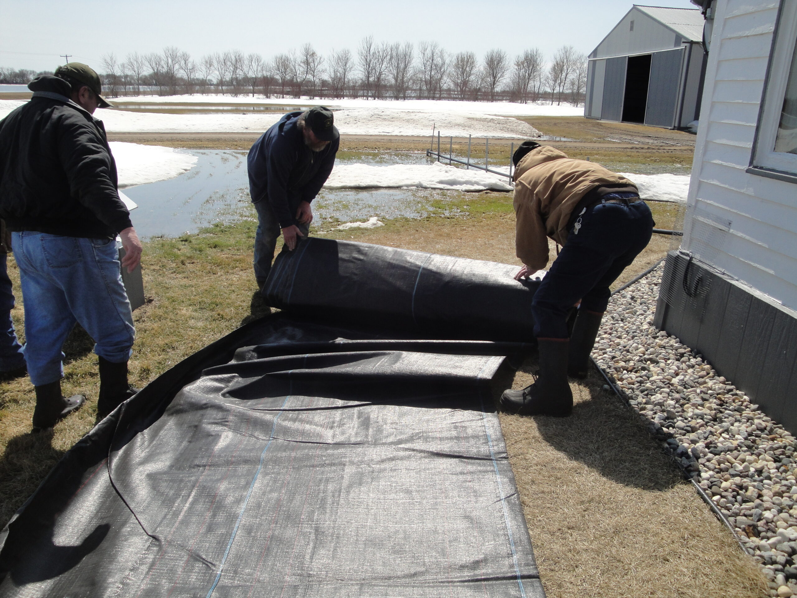 Residential Flood Control, Campbell MN 2011