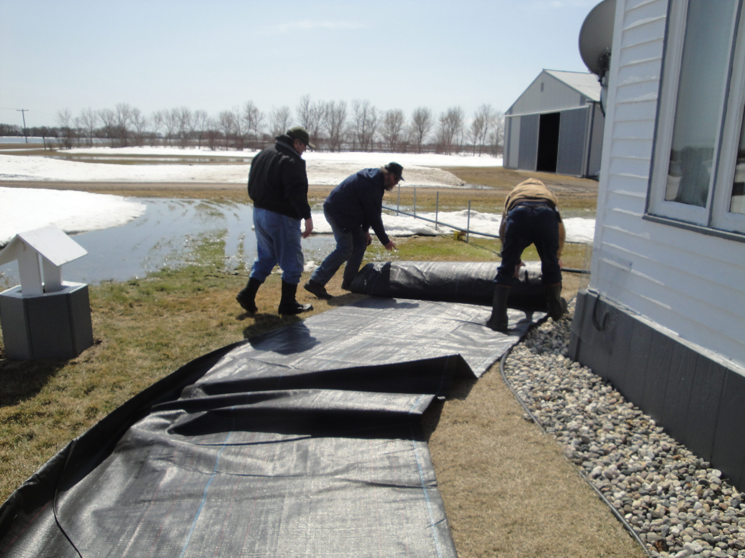 Residential Flood Control, Campbell MN 2011