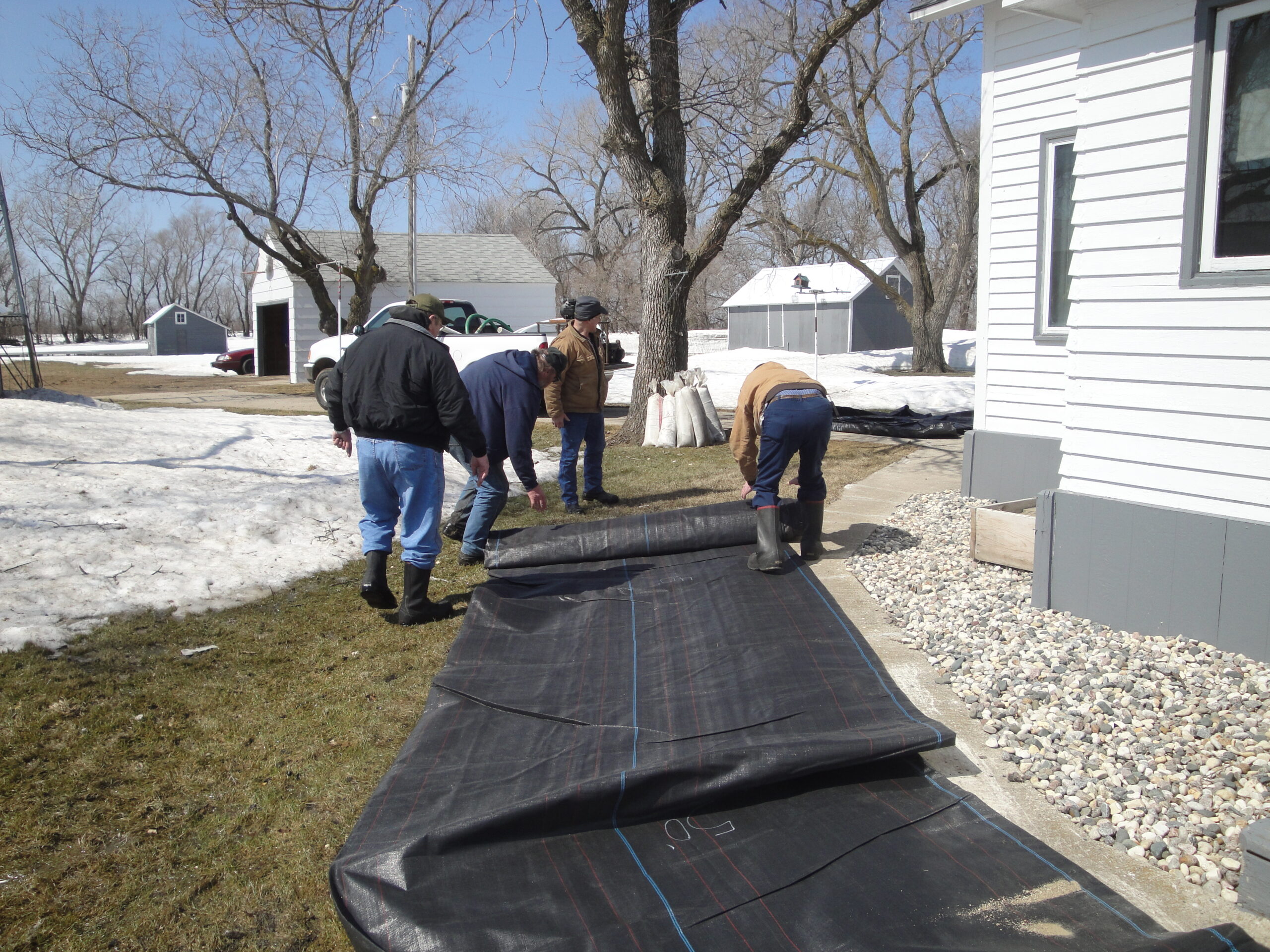 Residential Flood Control, Campbell MN 2011