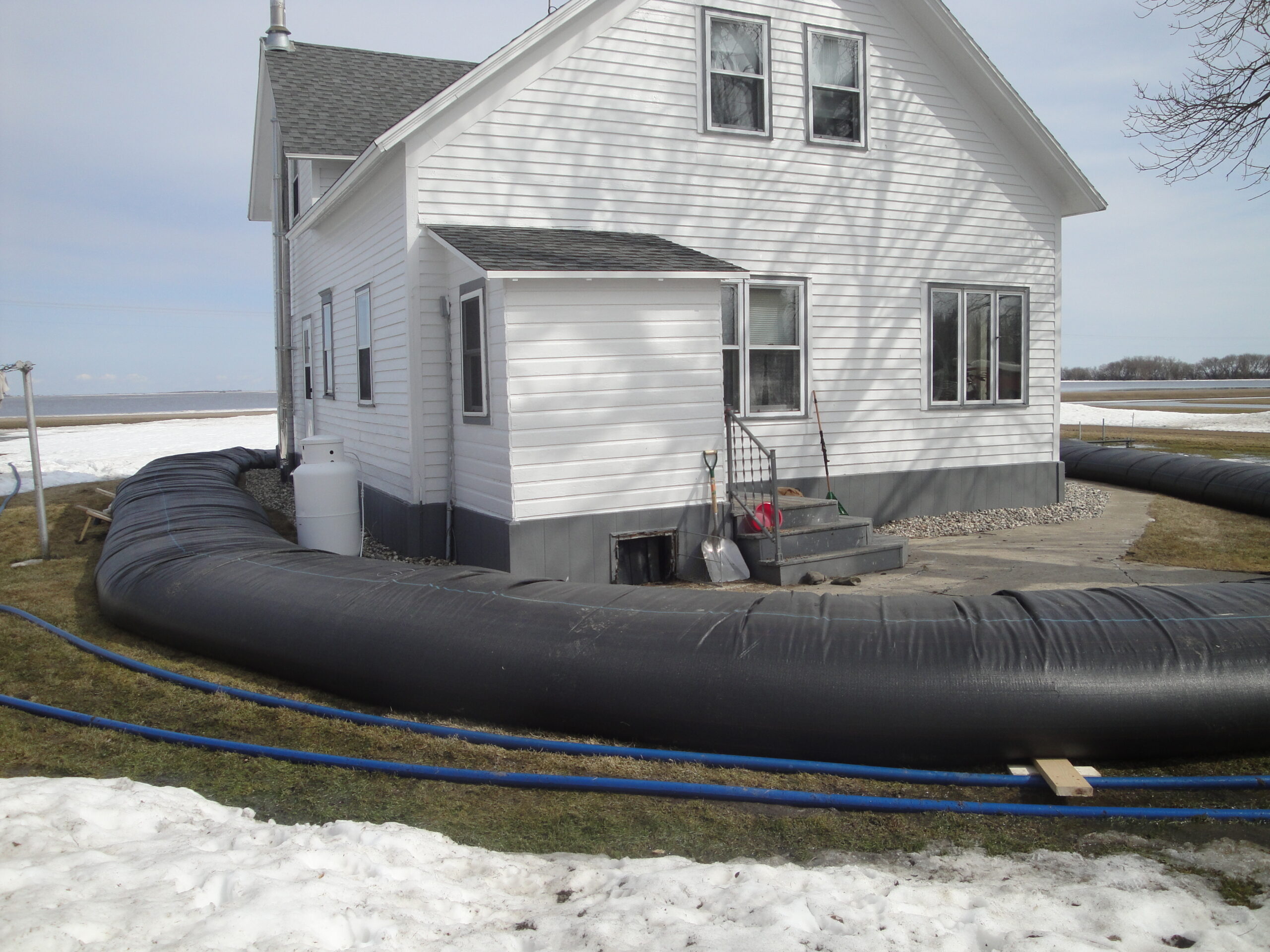 Residential Flood Control, Campbell MN 2011