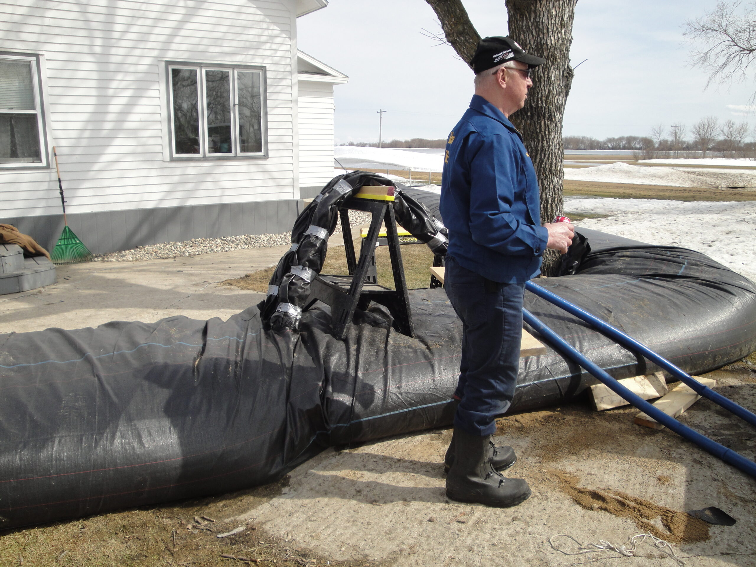 Residential Flood Control, Campbell MN 2011